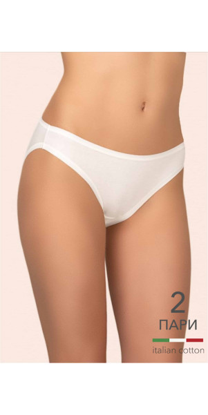 Труси сліпи для жінок Kleo 129 С Cotton 2 од. антично-білий/антично-білий-image