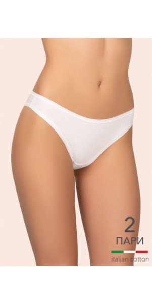 Труси бріфи для жінок Kleo 130 С Cotton 2 од. антично-білий/антично-білий-image