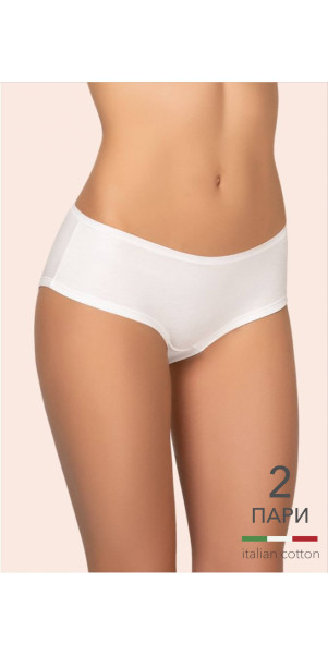 Труси шорти для жінок Kleo 132 С Cotton 2 од. антично-білий/антично-білий-image