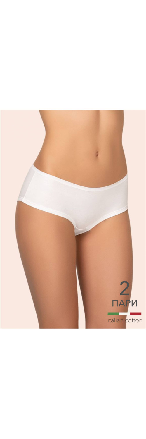 Труси шорти для жінок Kleo 132 С Cotton 2 од. антично-білий/антично-білий XL-0