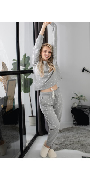Home suit for women Naviale LH524-01 Love melange heart-image