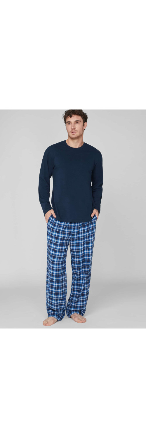 Pajamas for men Naviale MH528-01 blue cell  M-0