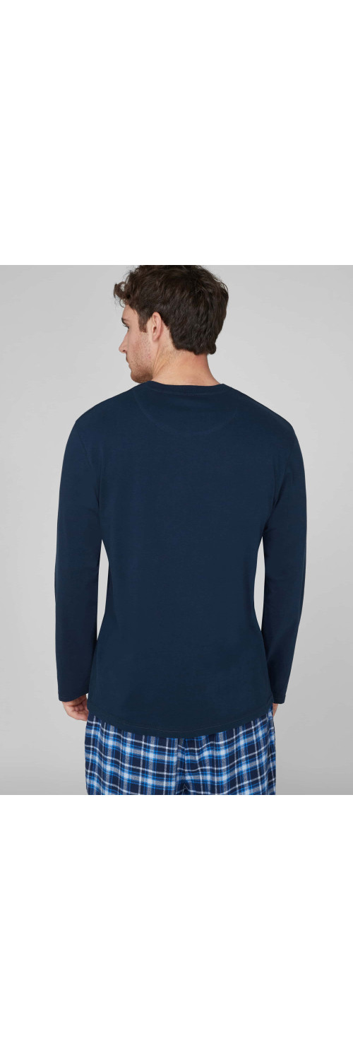 Pajamas for men Naviale MH528-01 blue cell  M-1