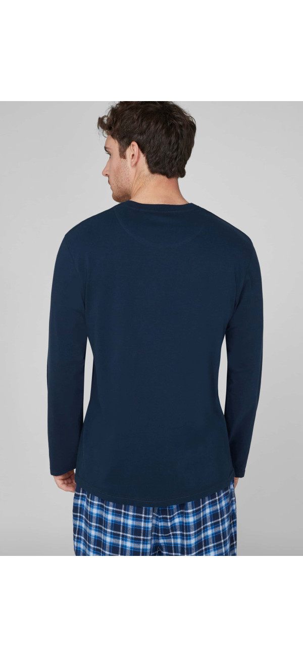 Pajamas for men Naviale MH528-01 blue cell-image