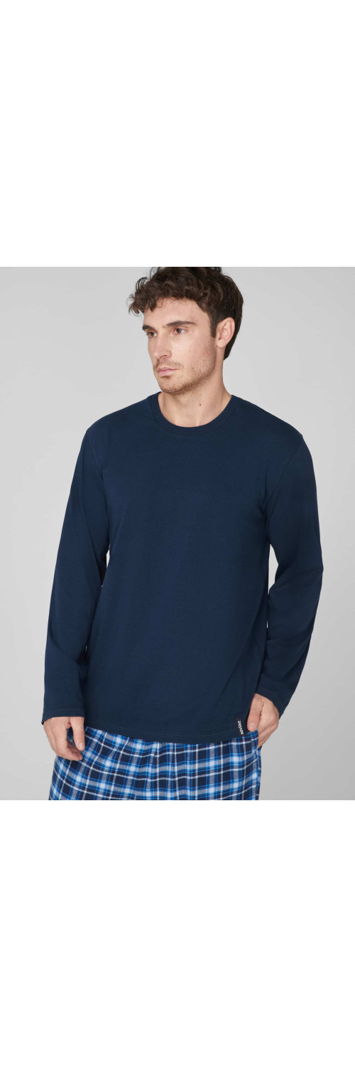 Pajamas for men Naviale MH528-01 blue cell  M-2