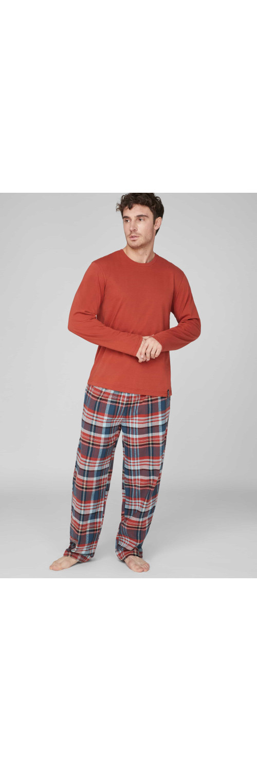Pajamas for men Naviale MH528-01 terracotta cell  M-0
