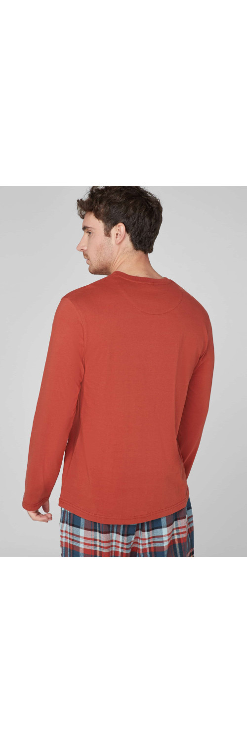 Pajamas for men Naviale MH528-01 terracotta cell  M-1