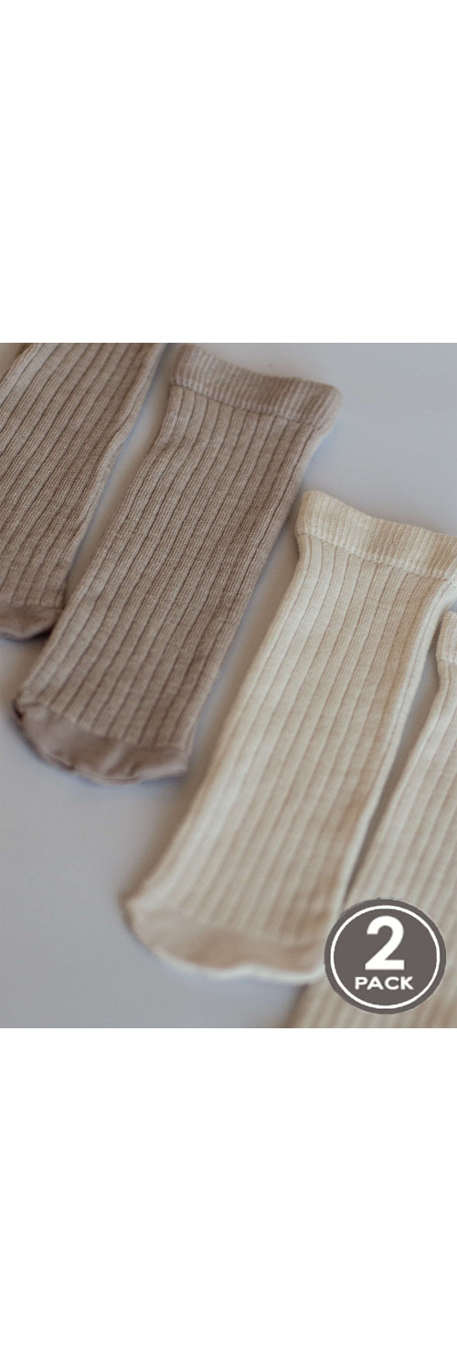 Wool socks long for women Legs W12 Socks wool merino (2 pack) milk/latte  ONESIZE-0