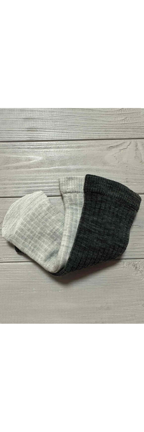 Wool socks long for women Legs W12 Socks wool merino (2 pack) light grey/dark grey  ONESIZE-0