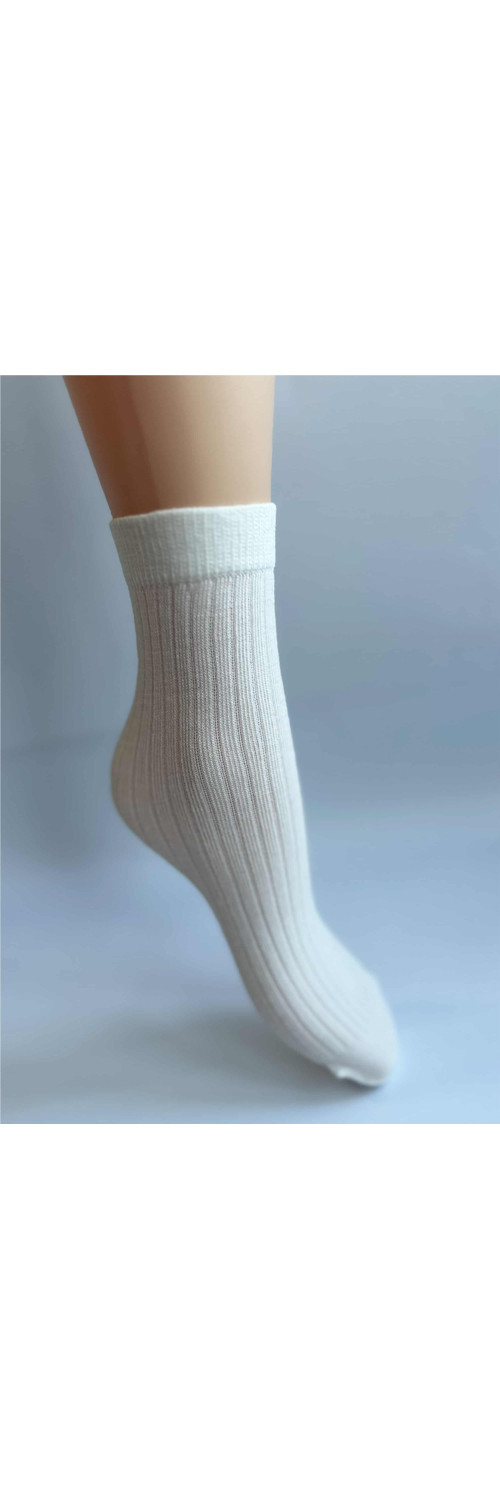 Шкарпетки вовняні довгі для жінок Legs W12 Socks wool merino (2 пари) айворі/лате ONESIZE-0