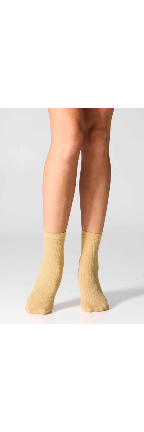 Wool socks long for women Legs W12 Socks wool merino (2 pack) pine/pumpkin  ONESIZE-1
