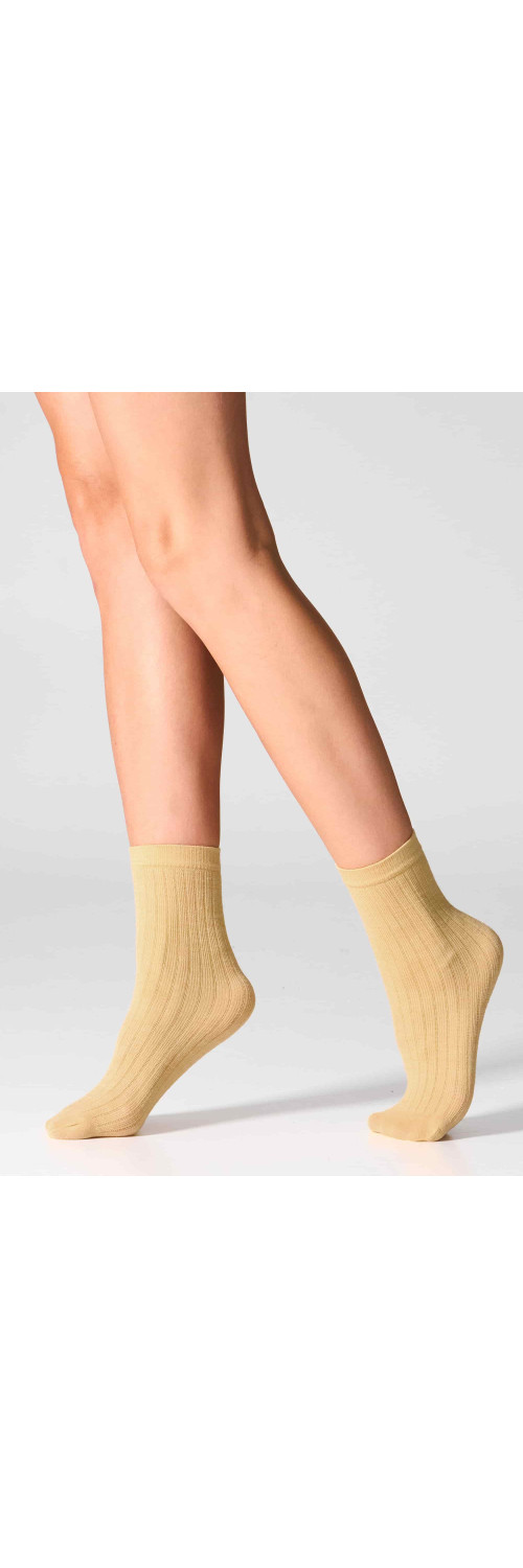 Wool socks long for women Legs W12 Socks wool merino (2 pack) pine/pumpkin  ONESIZE-2