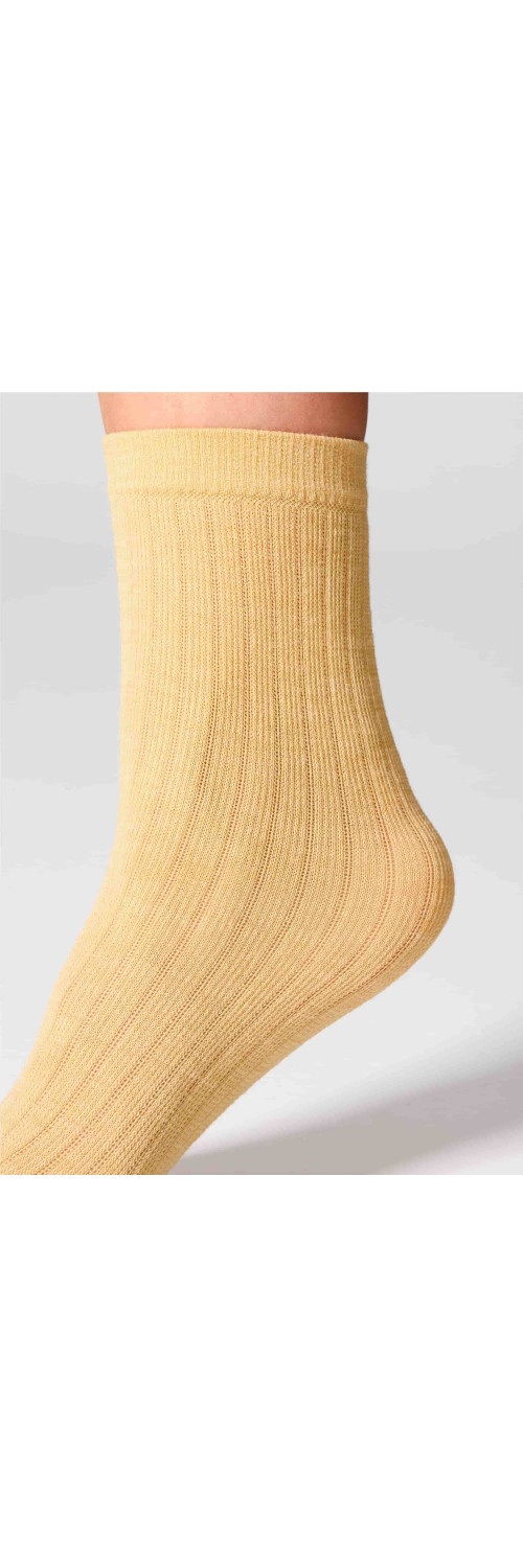Wool socks long for women Legs W12 Socks wool merino (2 pack) pine/pumpkin  ONESIZE-5