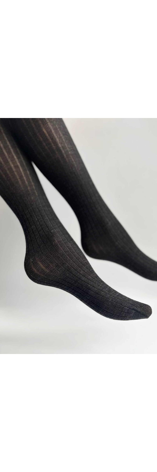 Wool knee highs for women Legs KW22 Knee high wool merino (2 pack) nero melange  ONESIZE-1