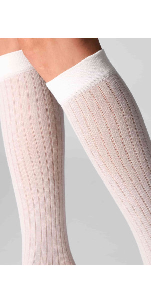 Wool knee highs for women Legs KW22 Knee high wool merino (2 pack) ivory-image