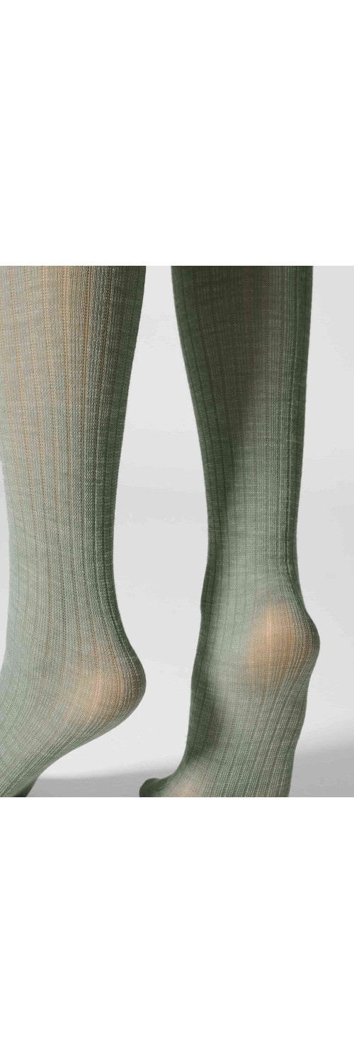 Wool knee highs for women Legs KW22 Knee high wool merino (2 pack) pine/pumpkin  ONESIZE-2