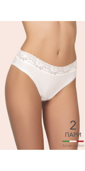 Труси бріфи для жінок Kleo 167 С Cotton 2 од. антично-білий/антично-білий-image