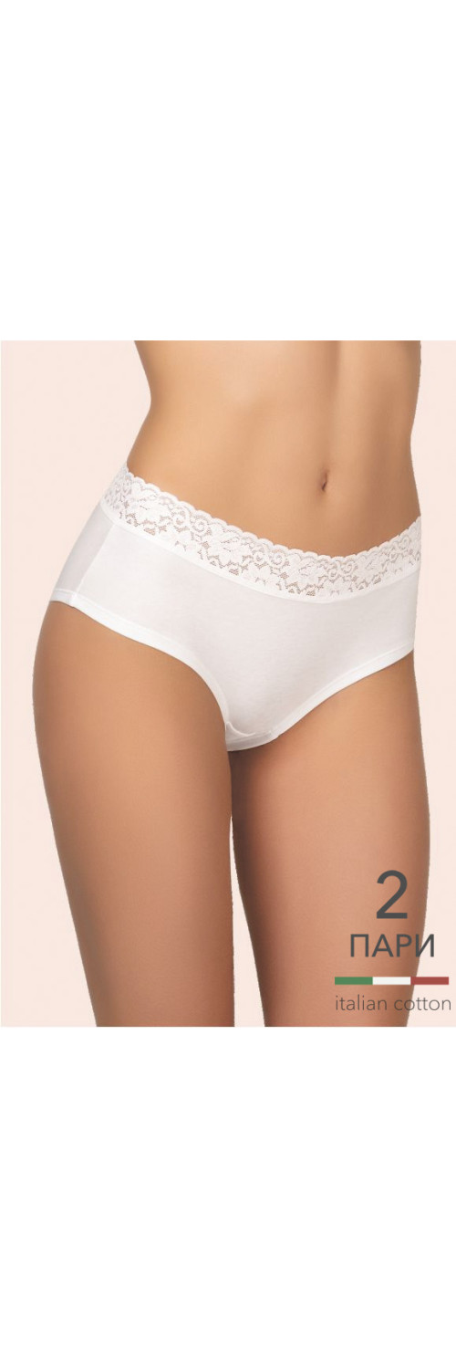 Труси шорти для жінок Kleo 168 С Cotton 2 од. антично-білий/антично-білий XL-0