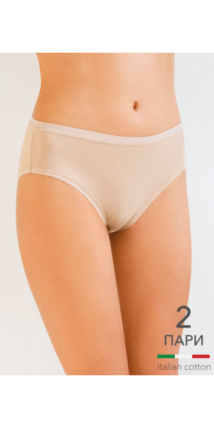 Труси сліпи для жінок Kleo 3146 С Cotton 2 од. бежевий/бежевий-image