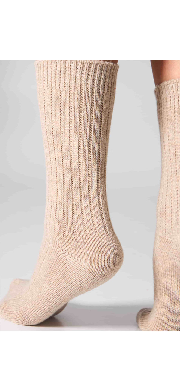 Шкарпетки вовняні довгі для жінок Legs SCM26 Socks cashmere merino бежевий-image