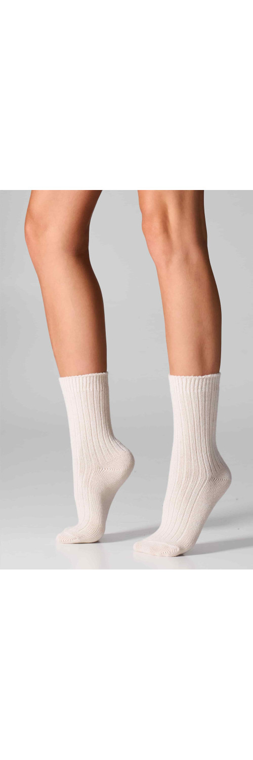 Wool socks long for women Legs SCM26 Socks cashmere merino milk  36-40-3
