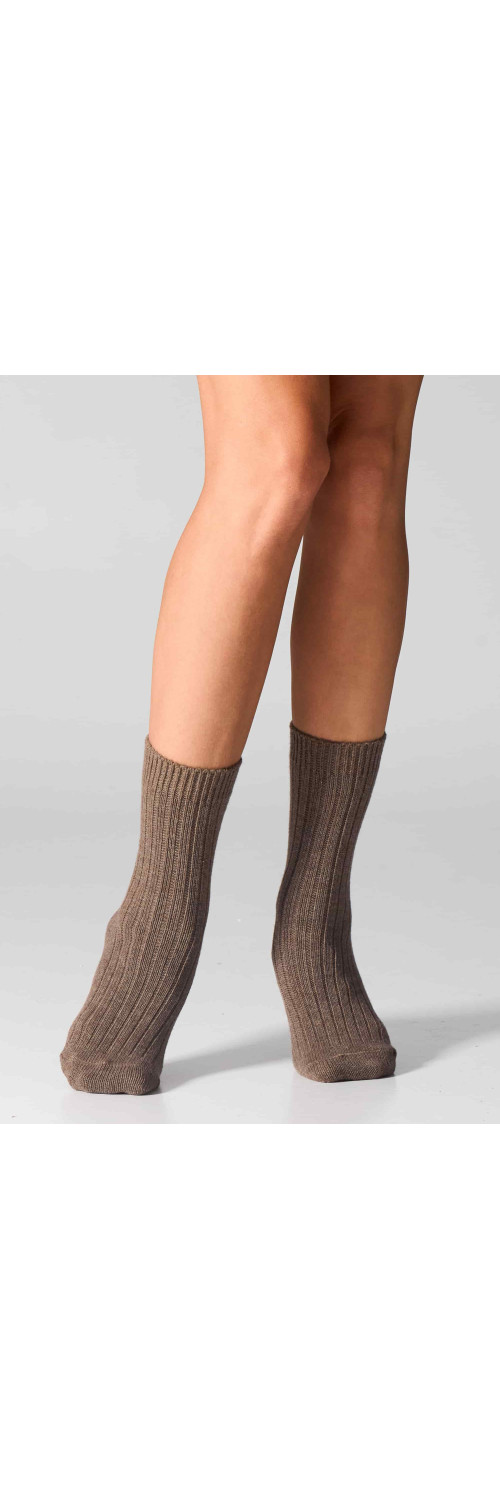 Wool socks long for women Legs SCM26 Socks cashmere merino сoffee  36-40-0