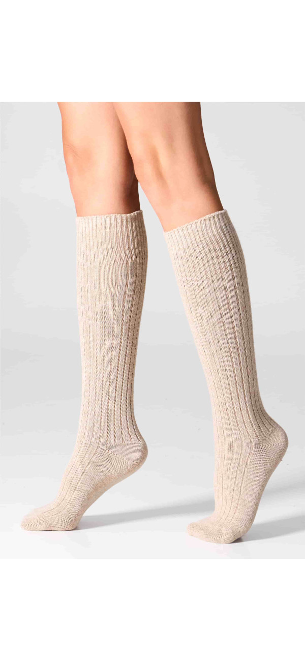 Гольфиі вовняні для жінок Legs KCM26 Knee high cashmere merino бежевий-image