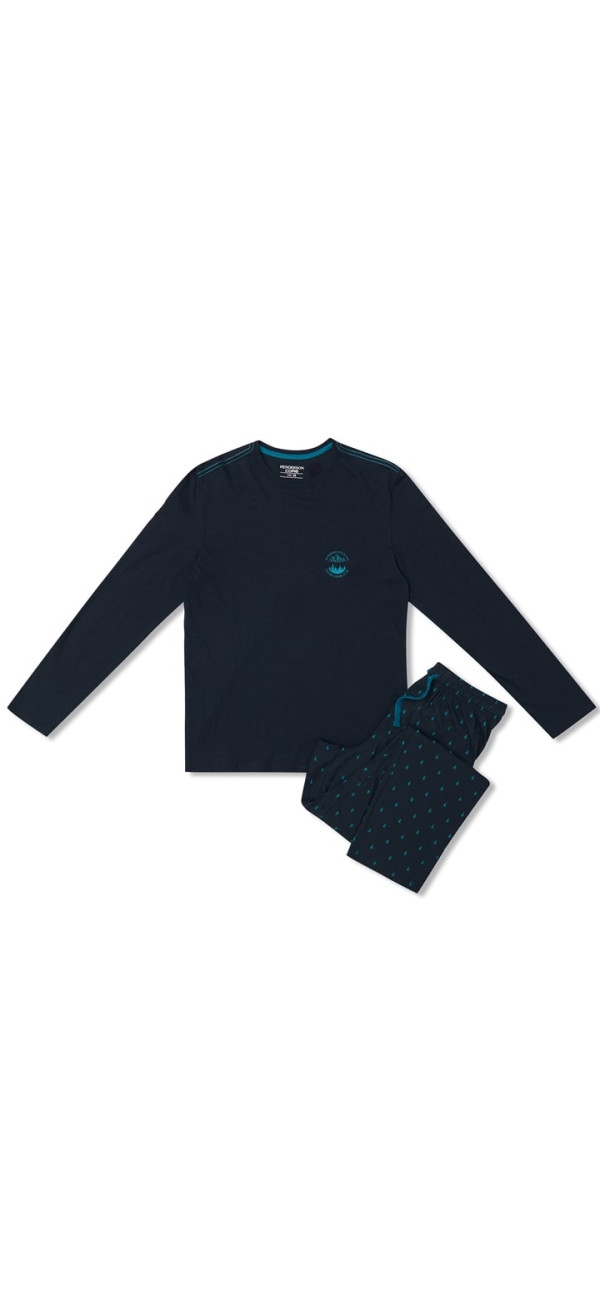 Pajamas for men Henderson 40965 Invert blue_E59-image