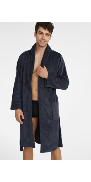 Bathrobe for men Henderson 40982 Urban grey_E90-image