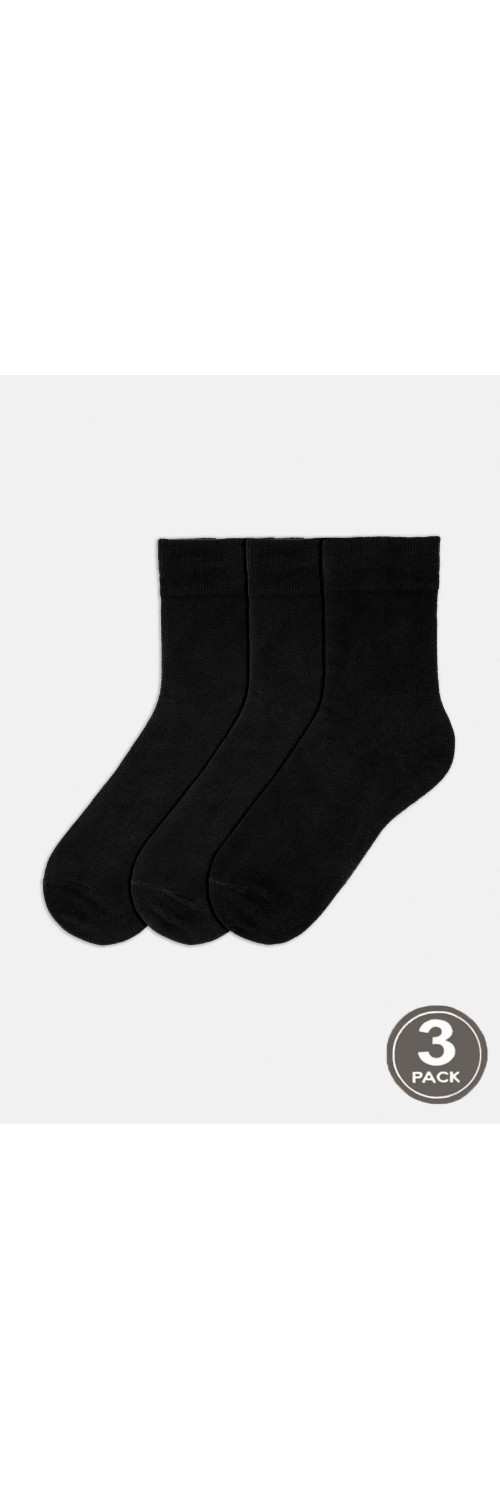 Cotton socks long for women Legs 21.1 Socks (3 pack) nero  36-40-0