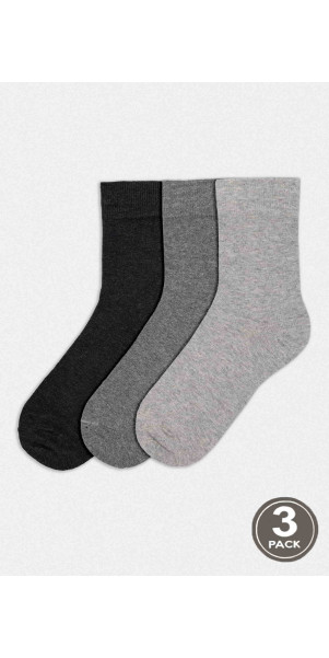 Cotton socks long for women Legs 21.1 Socks (3 pack) melange-image