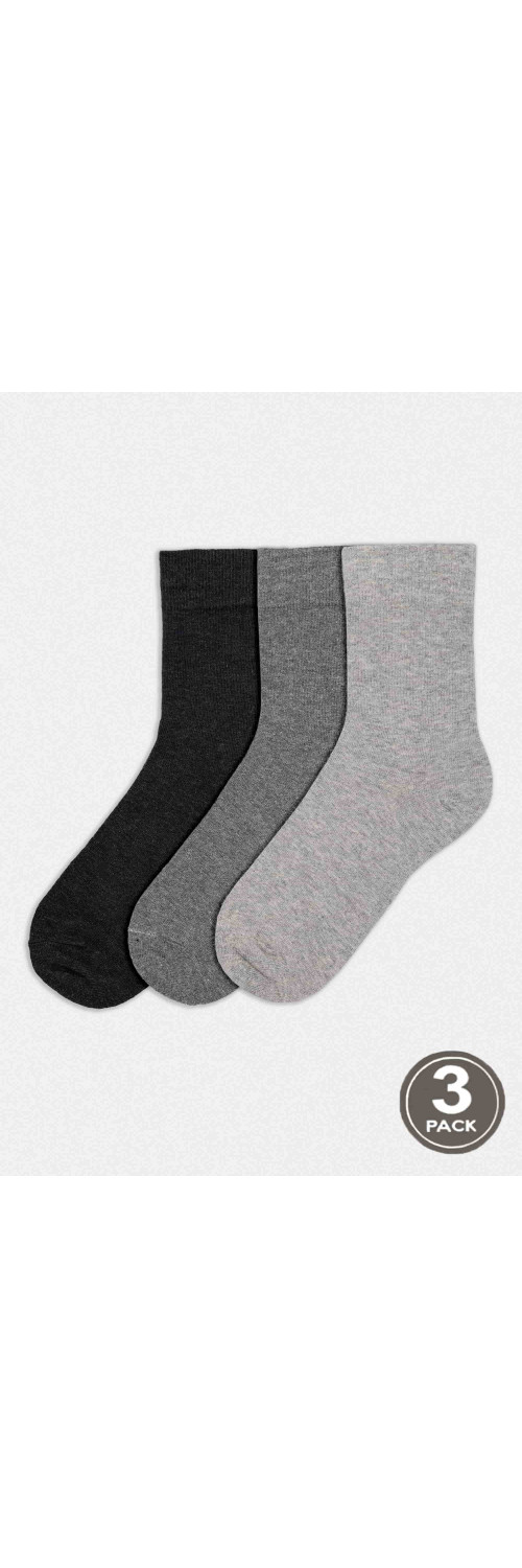 Cotton socks long for women Legs 21.1 Socks (3 pack) melange  36-40-0