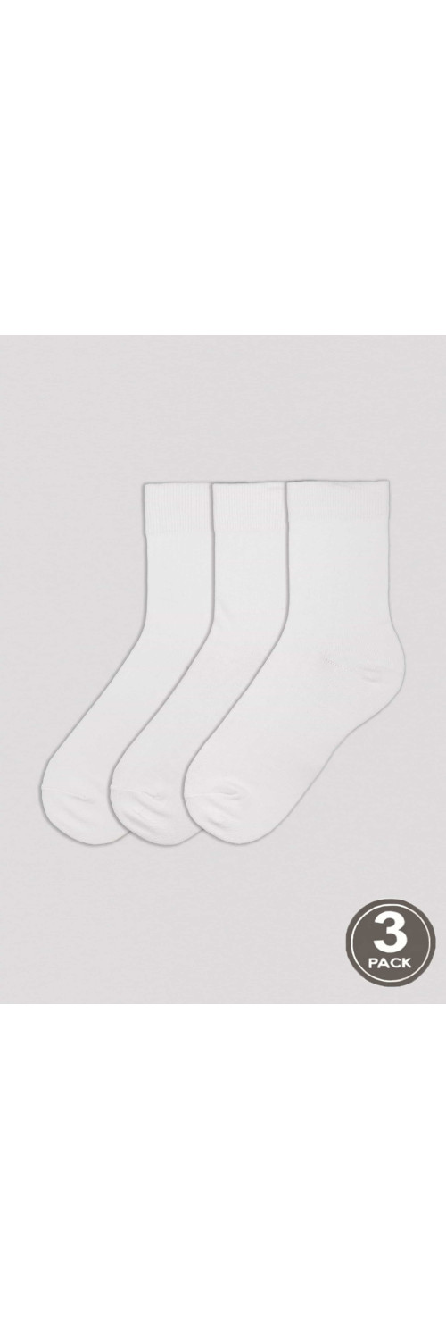 Cotton socks long for women Legs 21.1 Socks (3 pack) white  36-40-0