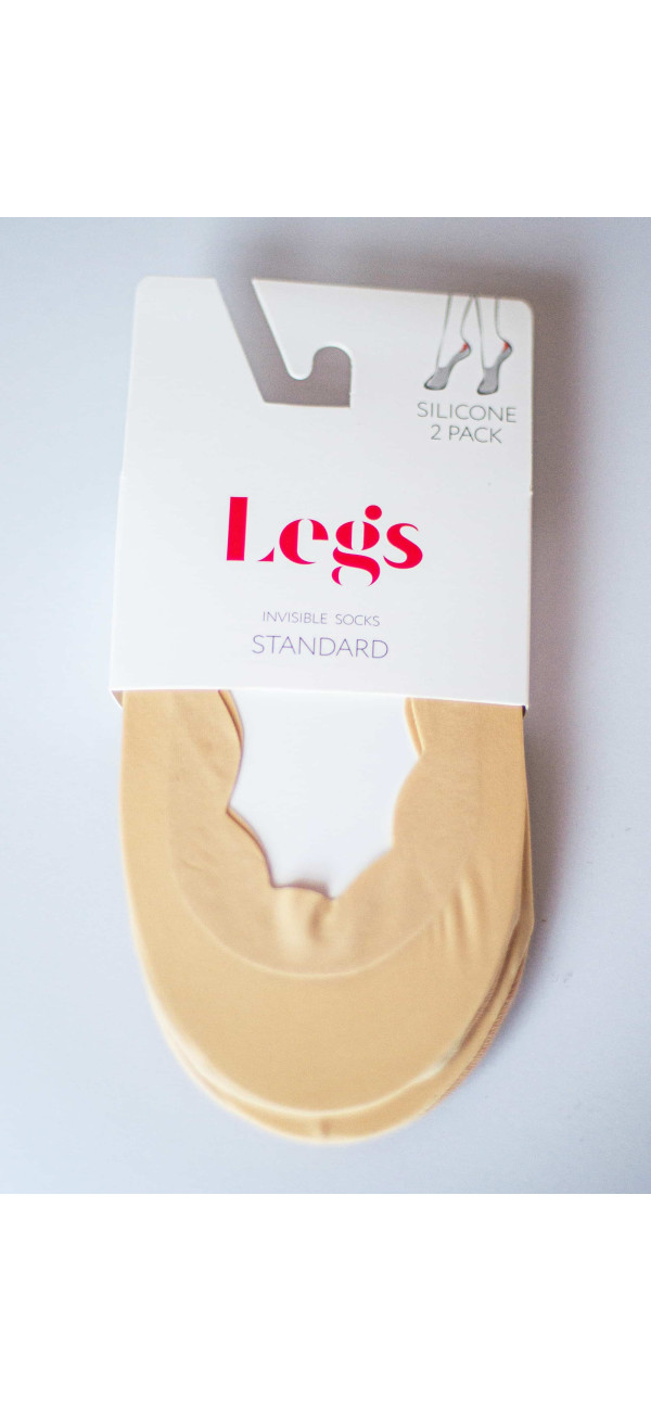 Invisible socks for women Legs 727 Laser cut scallop edge (2 pack) naturale -image