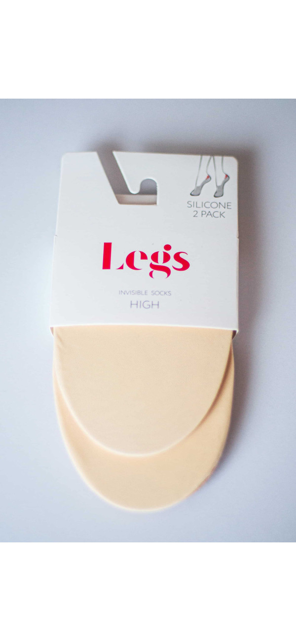Invisible socks for women Legs 731 Sneacker invisible tulle (2 пари) (2 pack) naturale -image