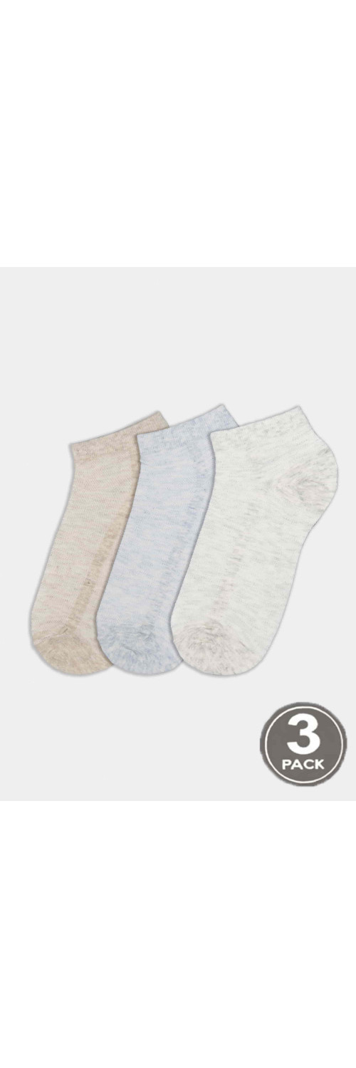 Cotton socks for men Legs Socks men cotton mesh low (3 пари) beige/grey/blue  41-45-0