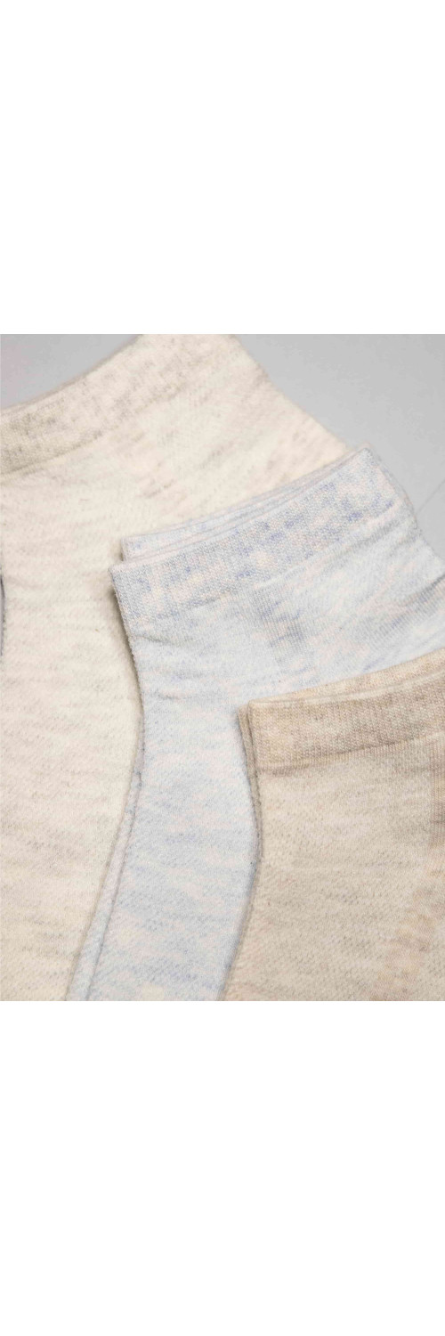 Cotton socks for men Legs Socks men cotton mesh low (3 пари) beige/grey/blue  41-45-1