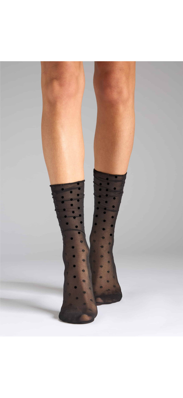 Socks with dots for women Legs G11 Socks points nero/nero-image