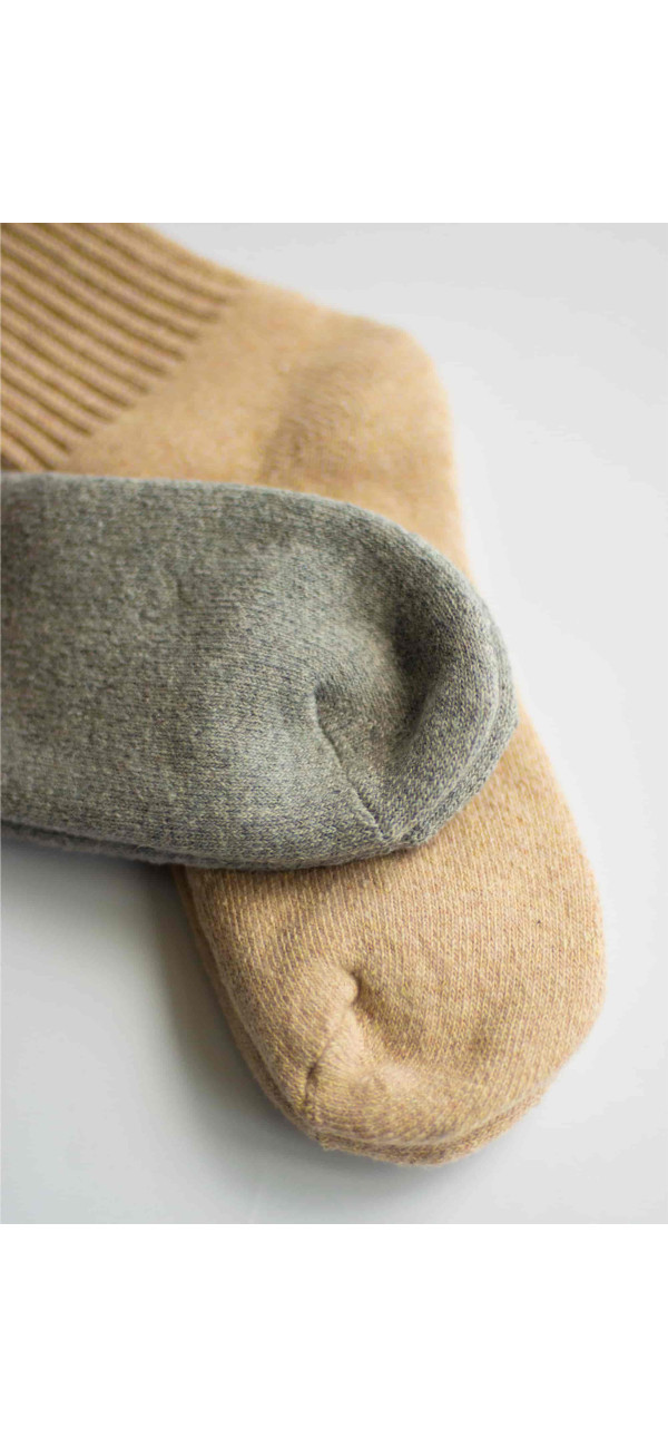 Шкарпетки вовняні довгі для жінок Legs W21 Socks wool terry 2 од. беж/грей-image