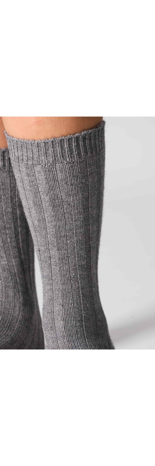 Шкарпетки теплі довгі для жінок Legs W22 Socks angora rabbit (2 пари) охра/грей ONESIZE-2