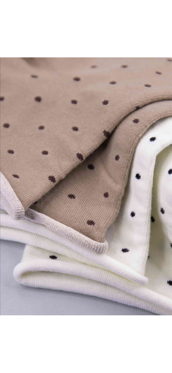 Шкарпетки бавовняні для жінок Legs G13 Socks cotton points 2 од. мілк/беж-image