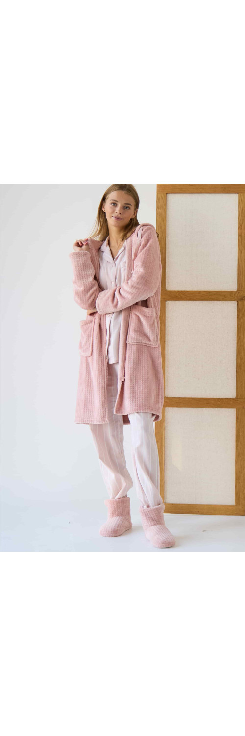Bathrobe for women Naviale LH564-01 Kyoto pink sakura  M-1