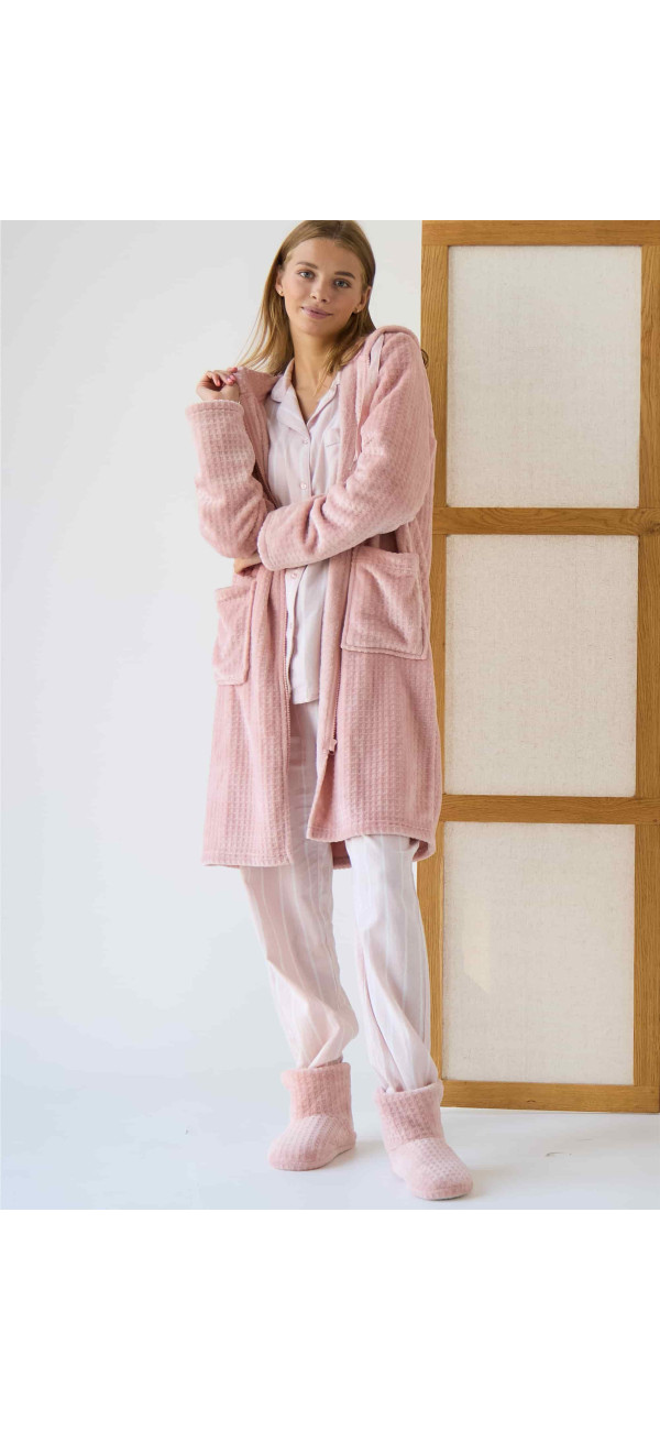 Bathrobe for women Naviale LH564-01 Kyoto pink sakura-image