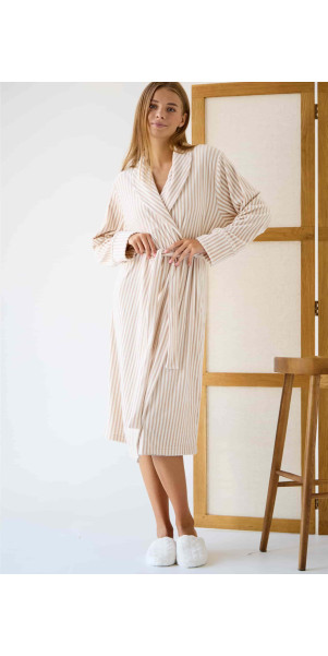 Bathrobe for women Naviale LH561-07 Normandy sandy-image