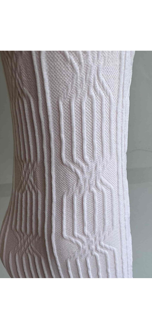 Patterned socks long for women Legs L1950 Calzino nodi bianco-image