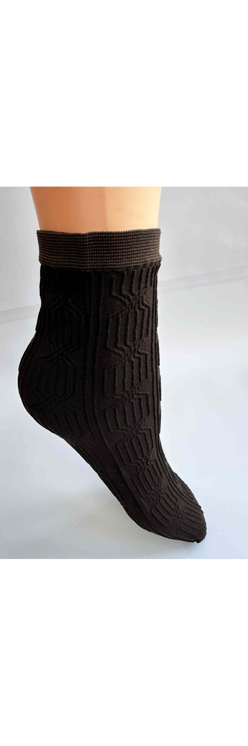 Шкарпетки з малюнком довгі для жінок Legs L1950 Calzino nodi ебано ONESIZE-0