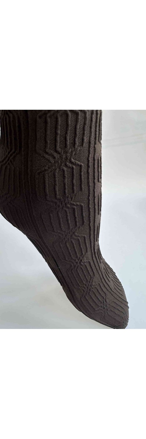 Шкарпетки з малюнком довгі для жінок Legs L1950 Calzino nodi ебано ONESIZE-1