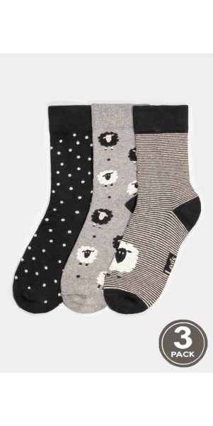 Шкарпетки бавовняні довгі для жінок Legs 130 Socks (3 пари) мікс-image
