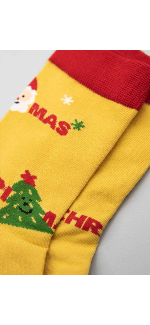 Cotton socks long for women Legs CW123 Christmas socks cotton аpricot-image