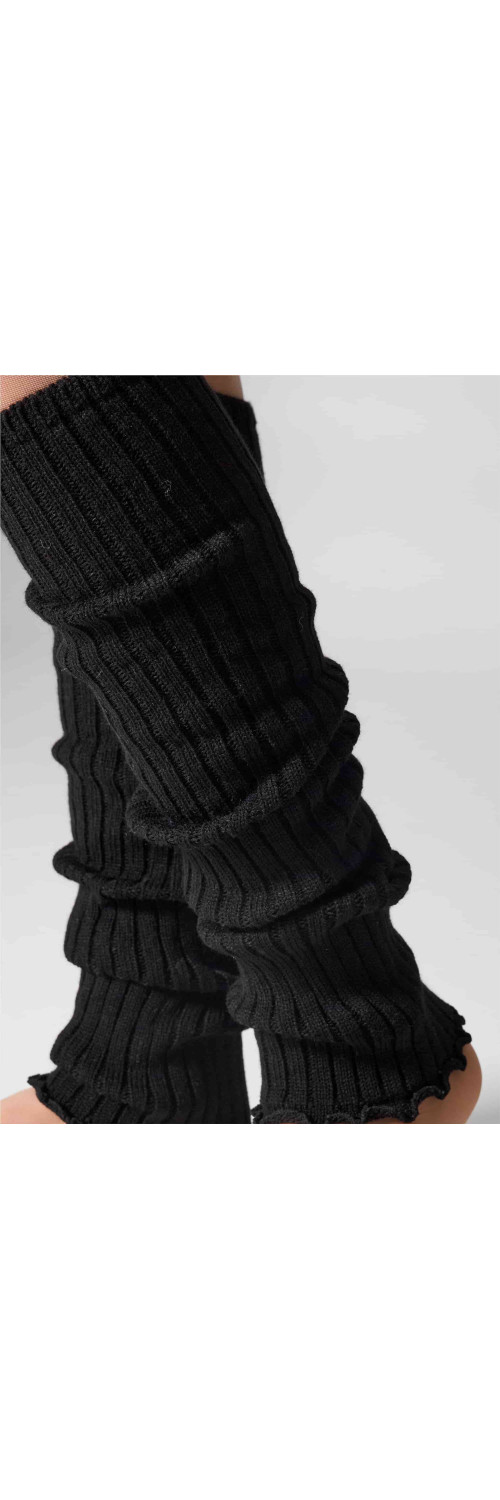 Legwarmers for women Legs GT25 Gaiters rib black  ONESIZE-1